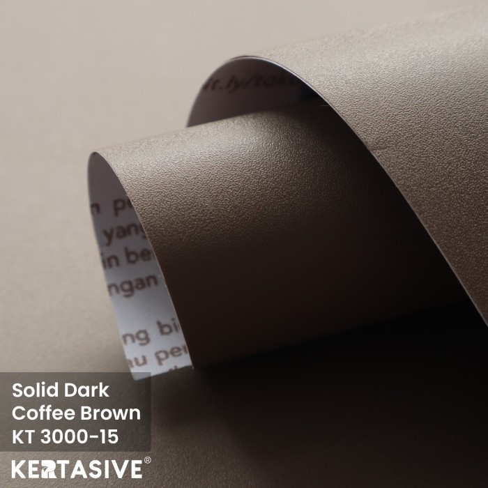 SOLID DARK COFFEE BROWN - ฟิล์มพีวีซี INTERIOR (122 CM)