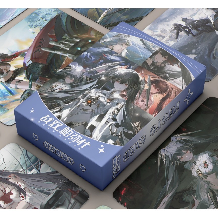 50-55pcs Manhwa เกม Identity V Blue Archive เลเซอร์ Holographic Lomo การ์ด Non-zero sum Deviant Photocards Doomsday ในสิบวันสีเทา RAVEN PUNISHING โฮโลแกรมโปสการ์ด