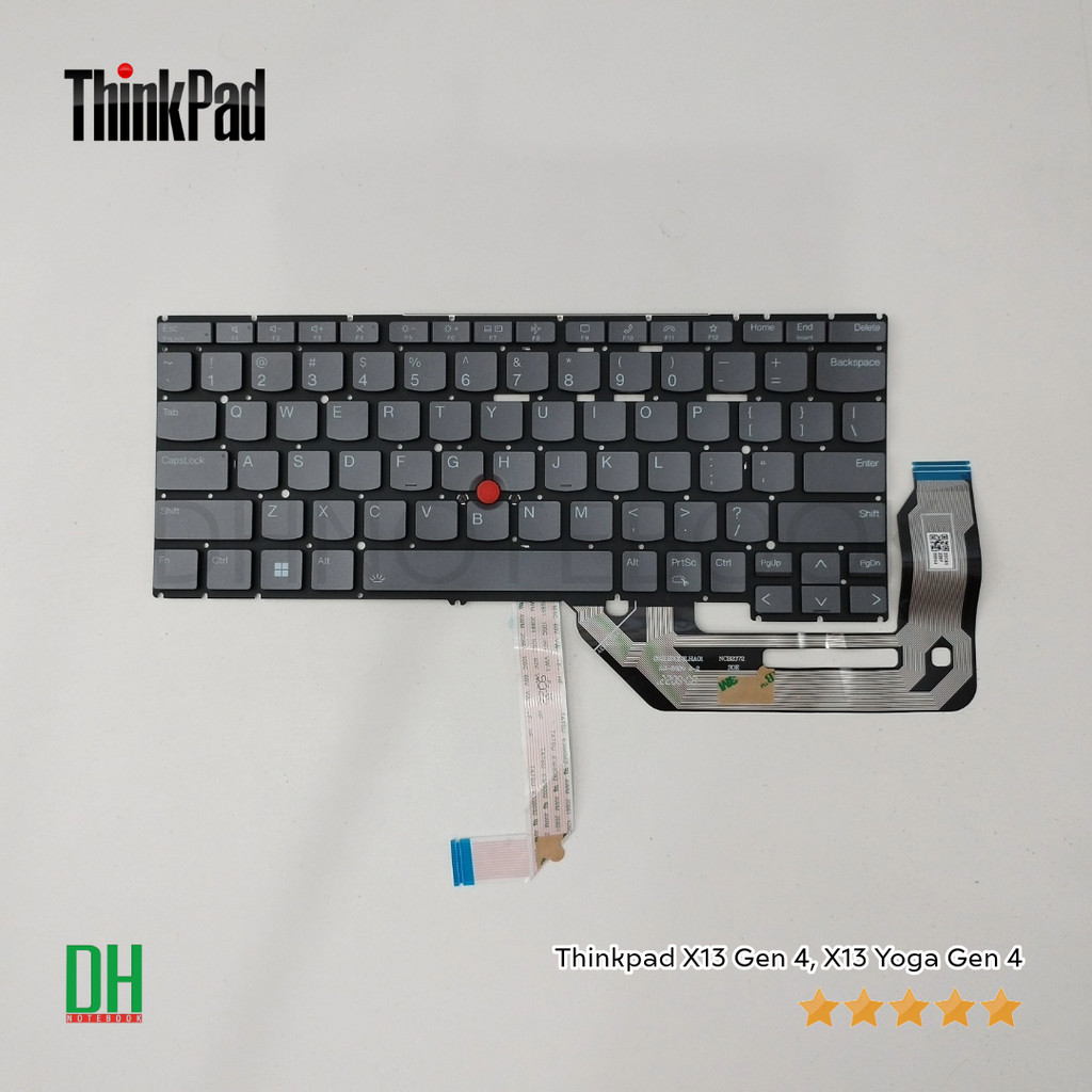 คีย์บอร์ด Thinkpad X13 Gen 4, X13 Yoga Gen 4 แป้นพิมพ์อังกฤษ OEM