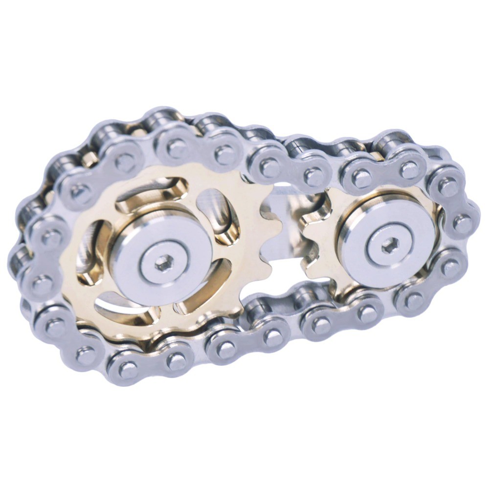 เฟือง Flywheel ปลายนิ้ว Gyro Fidget Spinner Antistress ความวิตกกังวลโลหะจักรยานโซ่ EDC Spinner Fidget ของเล่นสําหรับผู้ใหญ่เด็ก