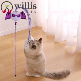 Willis พู่กระดิ่ง สีดํา สีม่วง สําหรับสัตว์เลี้ยง แมว ฮาโลวีน