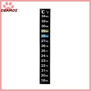 De สติกเกอร์แถบกาว วัดอุณหภูมิ สําหรับตู้ปลา ขวดไวน์ 64℉ - 93℉ 18 - 3