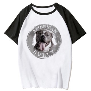 เสื้อยืด พิมพ์ลายกราฟฟิค American Bully สไตล์ฮาราจูกุ สําหรับผู้หญิง