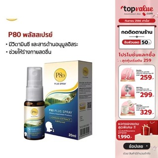 [เหลือ 128 ทักแชท] [พร้อมส่งP80 พลัสสเปรย์ ขนาด 20 ml. (Plus Spray 20 ml.)