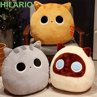 Hilario ตุ๊กตาการ์ตูนแมวน่ารัก ผ้ากํามะหยี่ขนนิ่ม ขนาด 10 ซม. 30 ซม. สีขาว สีดํา ของเล่นสําหรับเด็ก