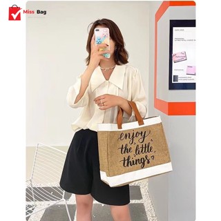 ✨ลด 20% โค้ด MHB55LT✨【พร้อมส่ง】miss bag fashion กระเป๋าสะพายข้าง กระเป๋าถือ  รุ่น. enjoy