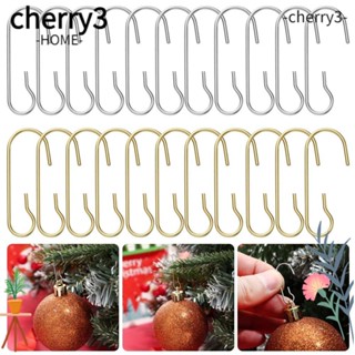 Cherry3 ตะขอลวดโลหะ สําหรับแขวนตกแต่งต้นคริสต์มาส 200 ชิ้น