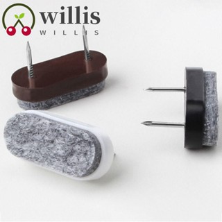 Willis แผ่นสักหลาดพลาสติก กันลื่น กันรอยขีดข่วน ทนทาน อุปกรณ์เสริม สําหรับเฟอร์นิเจอร์ โซฟา DIY 10 ชิ้น ต่อชุด