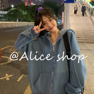 Alice  เสื้อผ้าผู้ญิง แขนยาว เสื้อฮู้ด คลุมหญิง สไตล์เกาหลี แฟชั่น  ทันสมัย สบาย ins พิเศษ A98J1L8 36Z230909