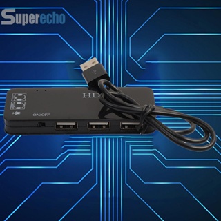 @3 พอร์ต USB2.0 ฮับ พร้อมการ์ดเสียงภายนอก อะแดปเตอร์ไมโครโฟน [superecho.th]