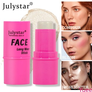 Julystar Repair Highlight Stick Multi-Functional Blush Base Cream Pearlescent Brightening นอน Silkworm Nose Shadow Contour Stick yuee