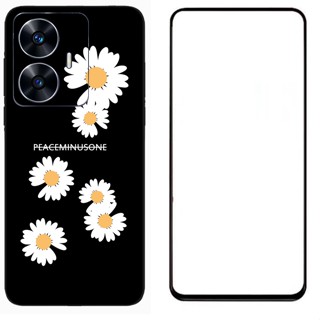 เคส Realme C55 Narzo N55 ลายแฟชั่น นิ่ม TPU ซิลิโคน ฝาหลัง พร้อมฟิล์มกระจกนิรภัย