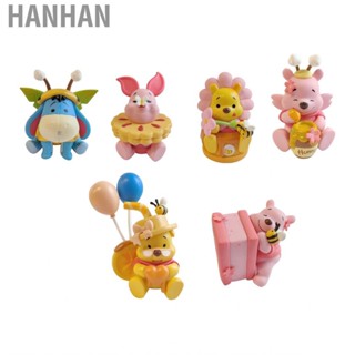 Hanhan Bear Ornament  Desktop PVC Material Cute Shape for Office