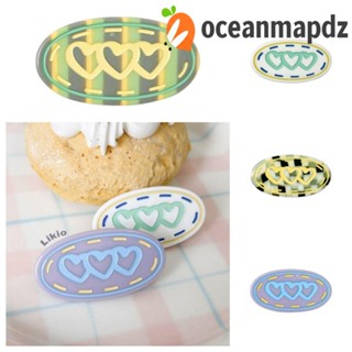 Oceanmapdz กิ๊บติดผม ทรงวงรี, กรดอะซิติก รูปไข่, กิ๊บติดผม รูปหัวใจ ปากเป็ด, กิ๊บติดผม คาวาอี้ ปิ่นปักผมผู้หญิง