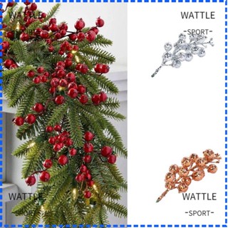 Wattle พวงเบอร์รี่โฟม สีแดง น้ําหนักเบา คุณภาพสูง DIY สําหรับคริสต์มาส เบอร์รี่ 10 ชิ้น