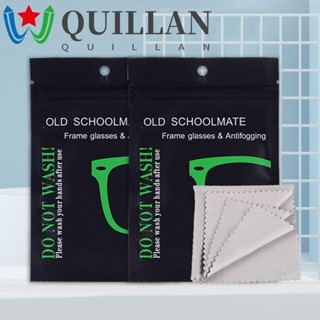 Quillan ผ้าเช็ดทําความสะอาดเลนส์ 5 ชิ้น / เซต แว่นตาว่ายน้ํา ป้องกันหมอก นํากลับมาใช้ใหม่ได้ หมวกกันน็อค กระจกมองหลังรถยนต์ Defogger