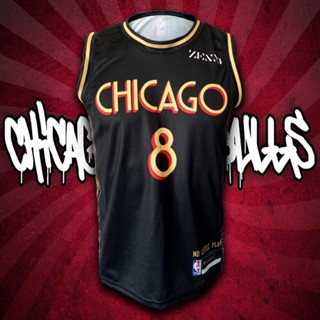 เสื้อกีฬาบาสเก็ตบอล NBA Chicago Bulls Chicago Bulls # bk0020 city ไซซ์ S-5XL