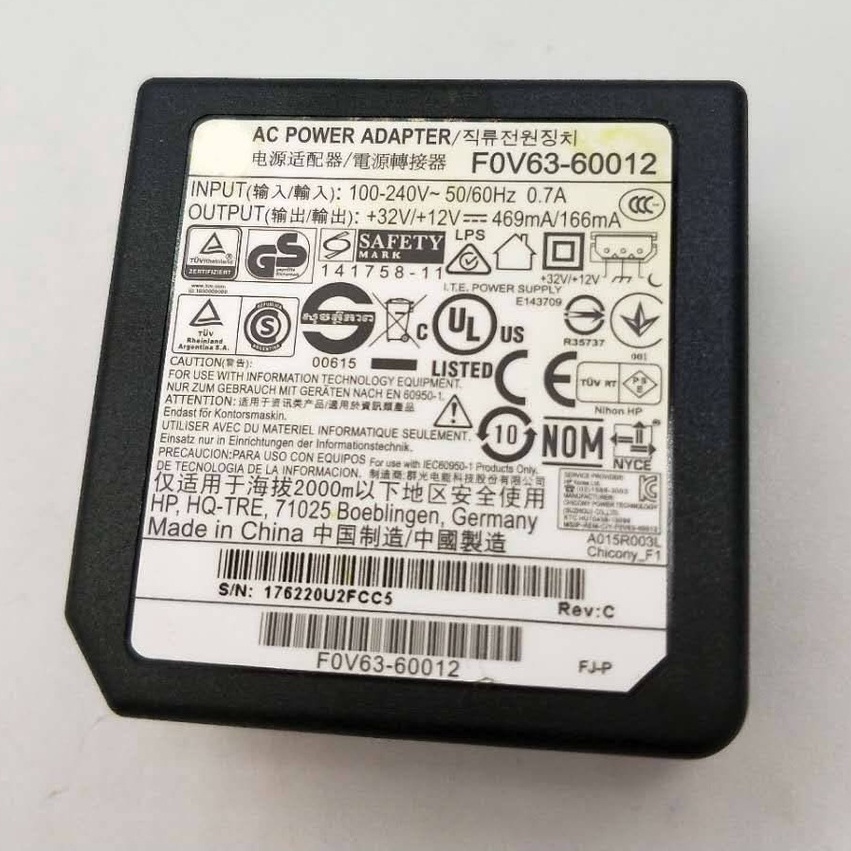 F0V63-60012 อะแดปเตอร์จ่ายไฟสําหรับ Hp Officejet 4650 ชิ้นส่วนเครื่องพิมพ์