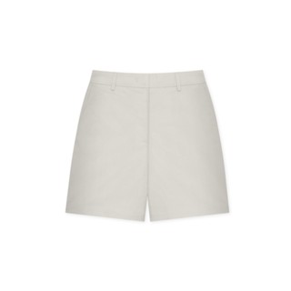 AIIZ (เอ ทู แซด) - กางเกงชิโน่ผู้หญิง ขาสั้นเอวสูงยางยืด สีพื้นnWomens Hight Waist Elastic Chino Shorts