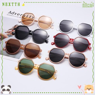 Nextth แว่นตากันแดด กรอบกลม สีแคนดี้ เข้ากับทุกการแต่งกาย