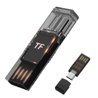 2 In 1 อะแดปเตอร์การ์ดรีดเดอร์ USB 3.0 และ USB Type C เป็น SD Micro SD TF OTG