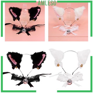 [Amleso] เครื่องประดับ สร้อยคอ กิ๊บหูแมวน่ารัก สไตล์โลลิต้า