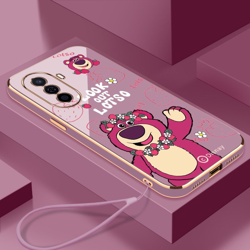 เคสโทรศัพท์มือถือ ซิลิโคน พร้อมสายคล้อง สําหรับ Huawei nova y70 nova y70 plus nova y90 nova y61 nova