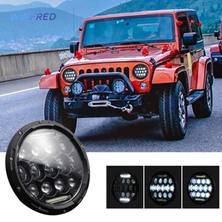 ไฟหน้า LED 140W 7 นิ้ว สําหรับ Jeep Wrangler JK TJ LJ [Winfred.th]