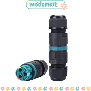 Wisdomest กล่องเชื่อมต่อสายเคเบิล P20 แบบกด พลาสติก ไร้สกรู กันน้ํา ทนทาน 2 ชิ้น