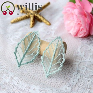 Willis แผ่นแพทช์ ปักลายลูกไม้ ใบไม้ ขนาดเล็ก สําหรับตกแต่งเสื้อผ้า 50 ชิ้น