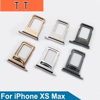  สําหรับ iPhone XS Max ซิมการ์ดเดี่ยว คู่ ไมโคร ที่ใส่ซิมการ์ด คู่ ถาดซิมการ์ด อะไหล่เปลี่ยน