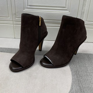 301365~ ลดราคา กวาดล้างตําหนิเล็กน้อย Vince Camuto 2023 รองเท้าบูทส้นเข็ม เปิดนิ้วเท้า แฟชั่นฤดูร้อน สําหรับผู้หญิง 7 8.5