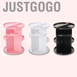 Justgogo Rotating Cosmetic Organizer 360 Degree Makeup Display Spinning Holder for Lipstick