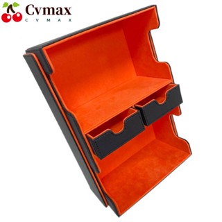 Cvmax กล่องลิ้นชักเก็บการ์ดเกม หนัง PU ผ้ากํามะหยี่ แบบนิ่ม จุของได้เยอะ ขนาดเล็ก