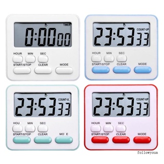 นาฬิกาจับเวลาดิจิตอล หน้าจอ LCD ขนาดใหญ่ แบบพกพา สําหรับทําอาหาร