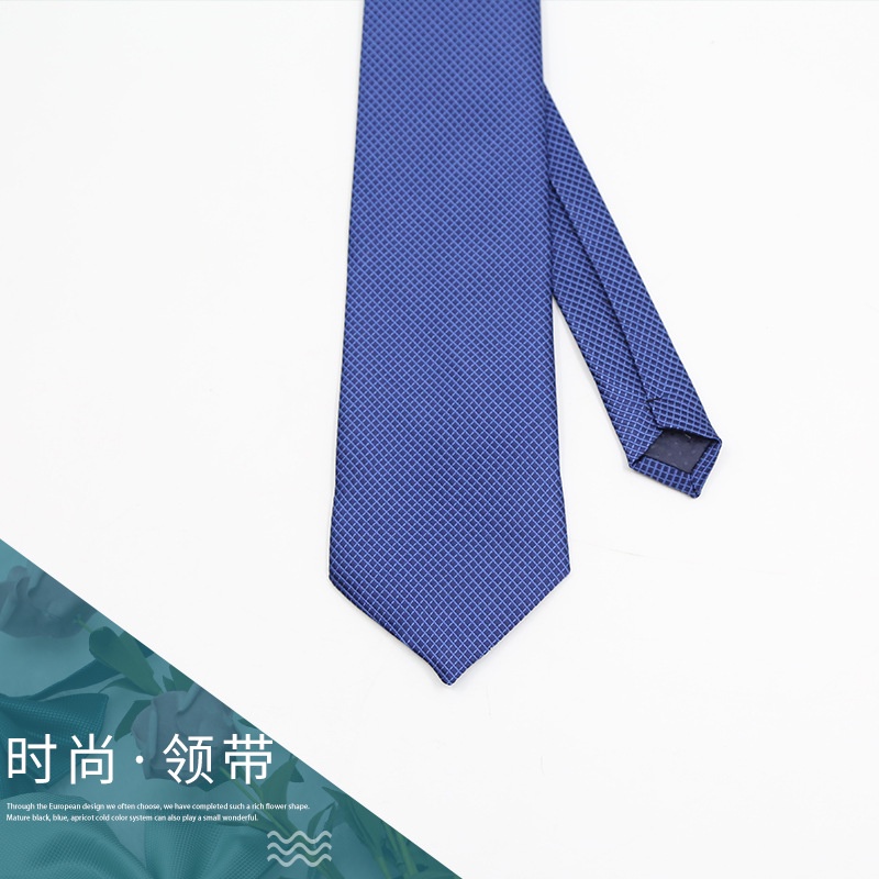 Efan สไตล์ใหม่ เนคไทผู้ชาย แฟชั่น 8 ซม. เนคไท สีฟ้า Gravatas Paisley ลายทาง พอดี งานแต่งงาน ที่ทํางาน โพลีเอสเตอร์ เนคไท