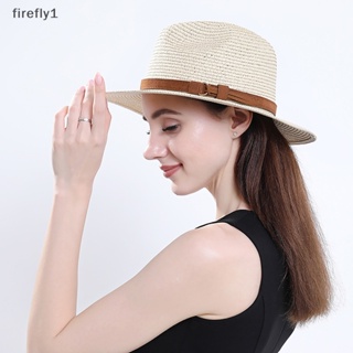 [Firefly] หมวกฟางกันแดด ป้องกันรังสียูวี เหมาะกับเดินชายหาด แฟชั่นฤดูร้อน สําหรับผู้หญิง และผู้ชาย [TH]