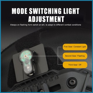 ไฟสัญญาณ LED 2 โหมด กันน้ํา สําหรับติดหมวกกันน็อค