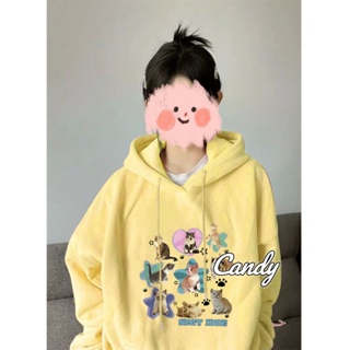 Candy Kids  เสื้อผ้าผู้ญิง แขนยาว เสื้อฮู้ด คลุมหญิง สไตล์เกาหลี แฟชั่น  พิเศษ Beautiful Trendy Korean Style WWY239062E 36Z230909