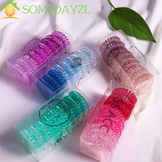 Somedayzl ยางรัดผม สายโทรศัพท์ เครื่องประดับน่ารัก ยางรัดผม สีแคนดี้