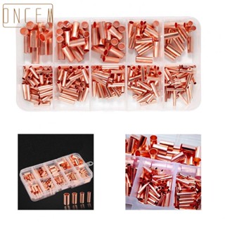 【ONCEMOREAGAIN】Superior Quality 210Pcs Copper Tube Crimp Connectors Terminal Kit for Wire Cable