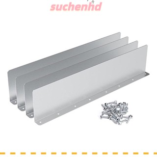 Suchenhd ที่กันกระเด็นน้ําล้น สเตนเลส ทนทาน กันฝน สําหรับติดหลังคารถยนต์ 4 ชิ้น