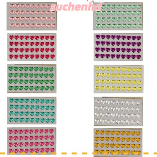 Suchenhd สติกเกอร์อัญมณี อะคริลิค หลากสี สติกเกอร์พลอยเทียม สติกเกอร์มุก DIY