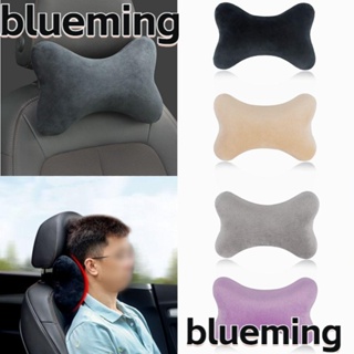 Blueming2 หมอนรองคอในรถยนต์ หมอนรองคอ เมมโมรี่โฟม กํามะหยี่คริสตัล แบบพกพา ระบายอากาศ สําหรับพนักพิงศีรษะในรถยนต์