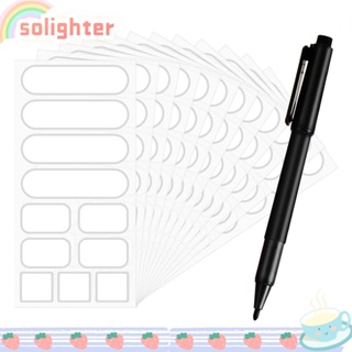 Solighter ป้ายแท็กอาหาร ขนาดเล็ก ถอดออกได้ สีขาว สําหรับสํานักงาน