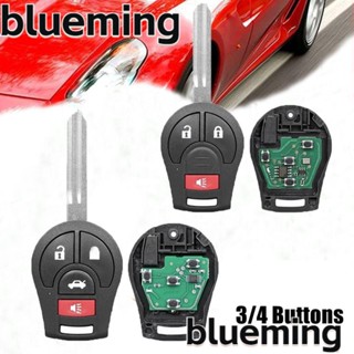 Blueming2 กุญแจรีโมตรถยนต์ 2 3 4 ปุ่ม สีดํา แบบเปลี่ยน สําหรับ Nissan Sylphy Cube CWTWB1U751 CWTWB1U761 315 433MHZ