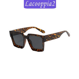 [Lacooppia2] แว่นตากันแดด ทรงสี่เหลี่ยมผืนผ้า สไตล์วินเทจ สําหรับเดินทาง ตกปลา กิจกรรมกลางแจ้ง