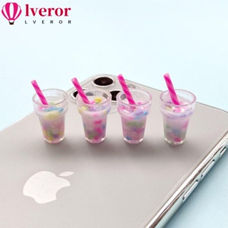 Lveror แก้วชานม น้ําตาล แกรนูล ขนาดเล็ก สเกล 1:12 อุปกรณ์เสริม สําหรับบ้านตุ๊กตา DIY