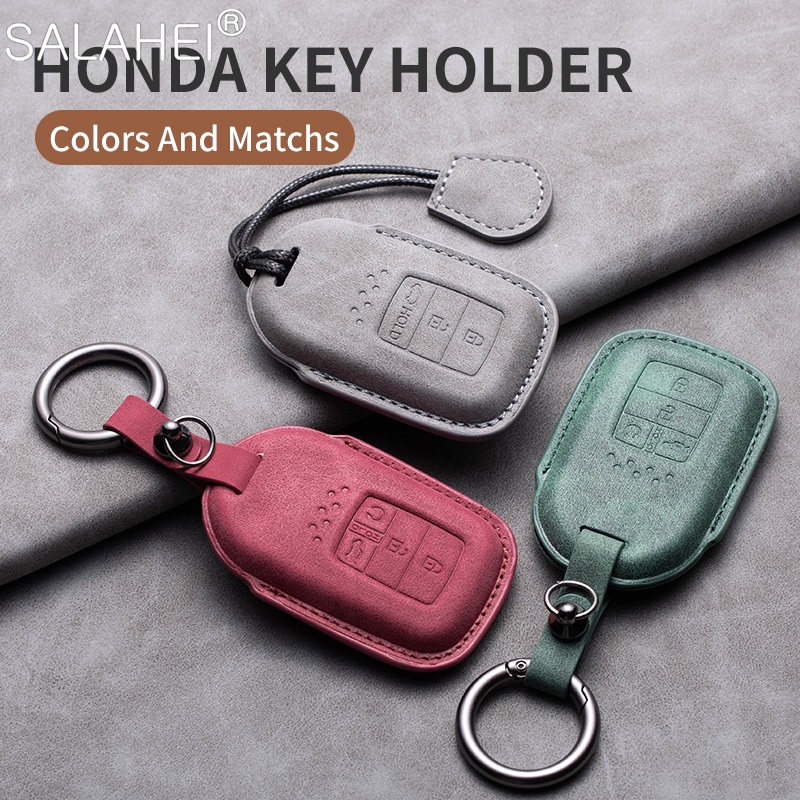 รถสมาร์ทคีย์กรณีคลุมทั้งหมด Protector Shell สําหรับ Honda Civic CR-V HR-V VEZEL JAZZ Accord หยก Crider Odyssey 2015-2018 พวงกุญแจ