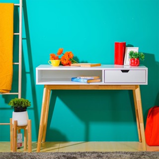 [กทม. 3-5 วัน ส่ง] SB Design Square โต๊ะทำงาน KC-PLAY รุ่น DESKO สีไม้อ่อน (100x50x75 ซม.) แบรนด์ KONCEPT FURNITURE